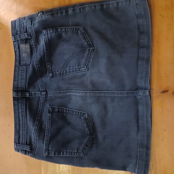 VINTAGE-D&G. Black denim mini skirt. Size 25 - Picture 10 of 11